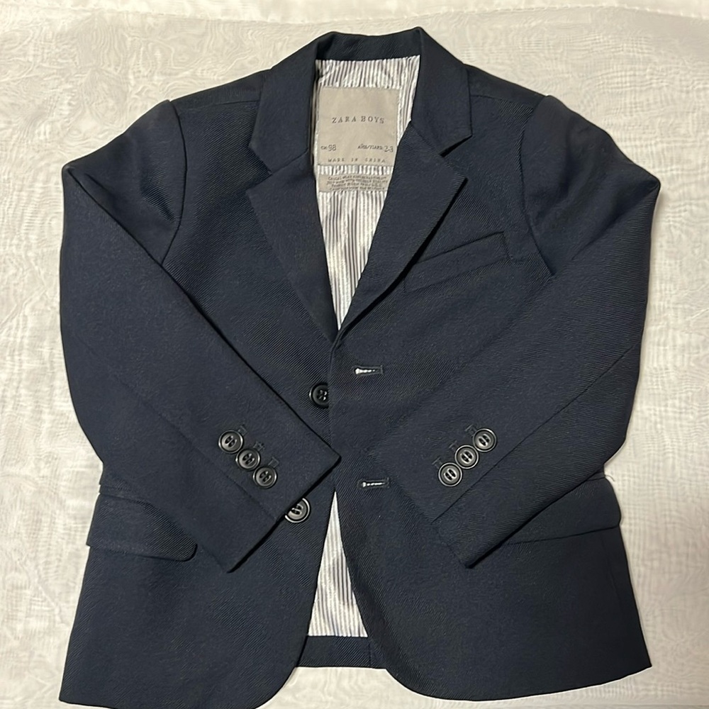 Zara Formal Blue Blazer Boys size 2-3 yr